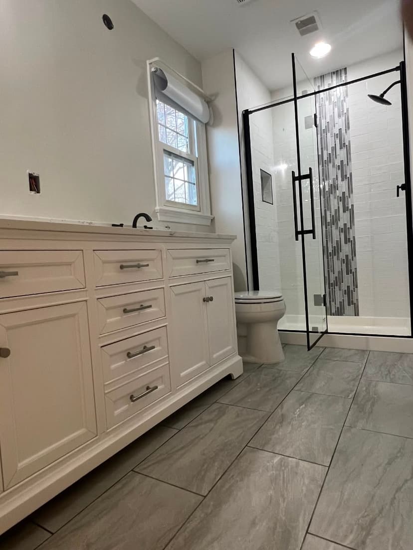 Bathroom remodel, finished