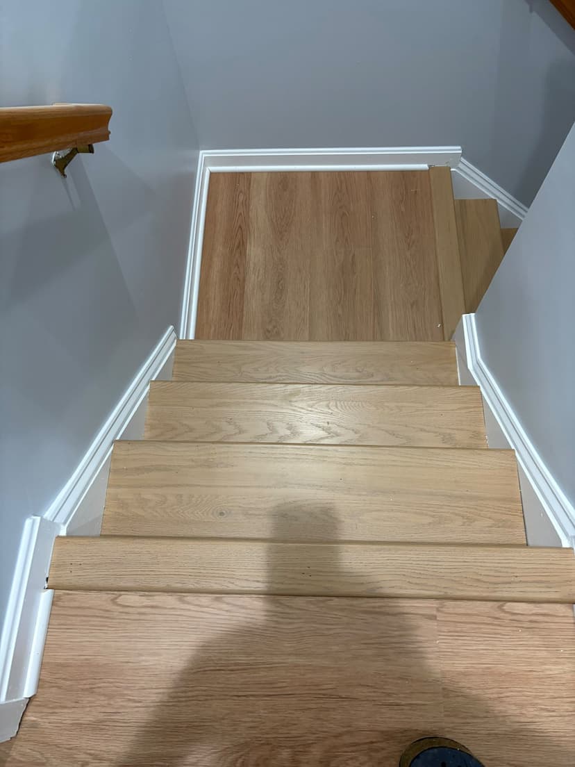 Hardwood stairs, installation